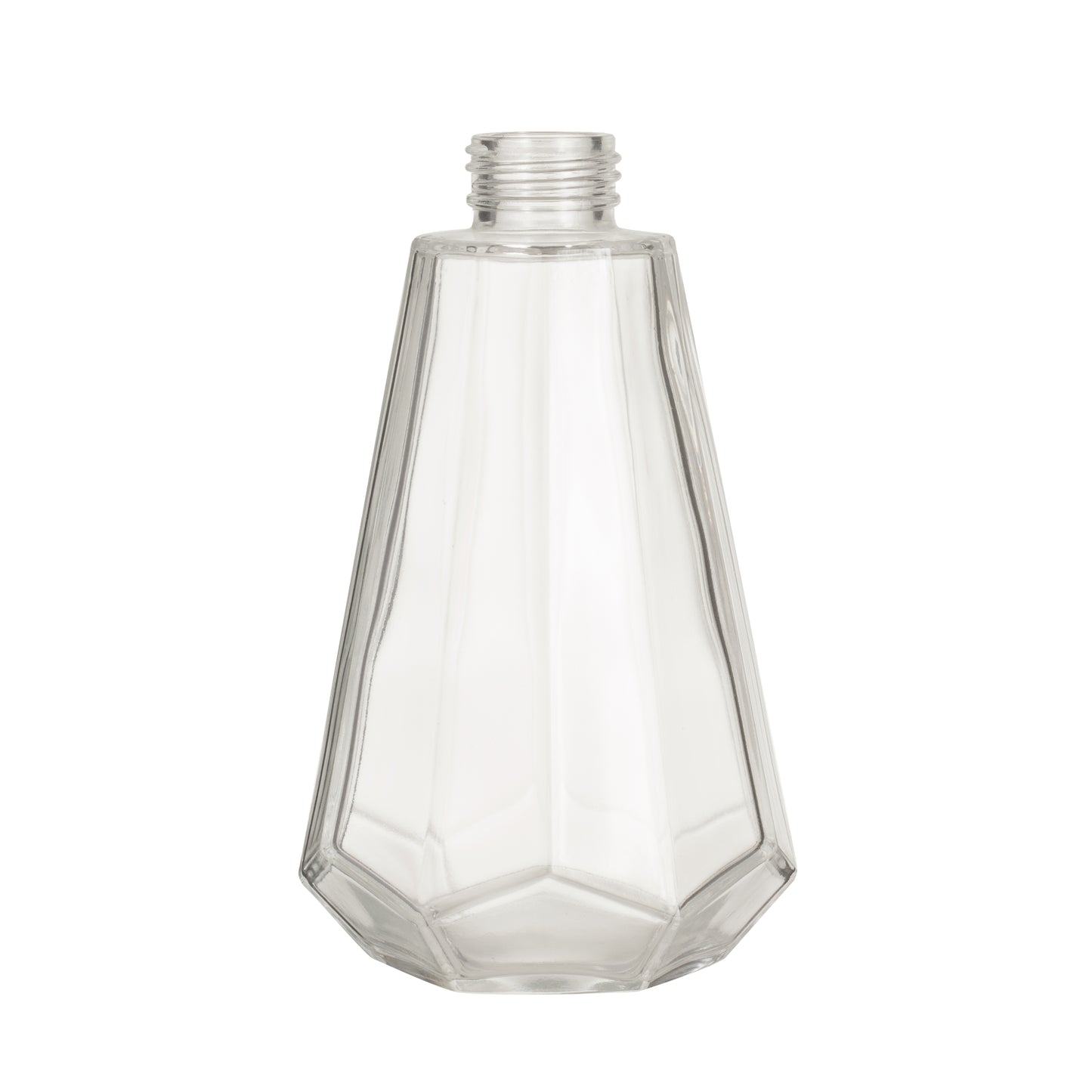 Frasco de vidro topázio 300ml s/ tampa