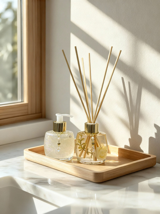 Kit Difusor & Sabonete Líquido JADE - Coleção Floral