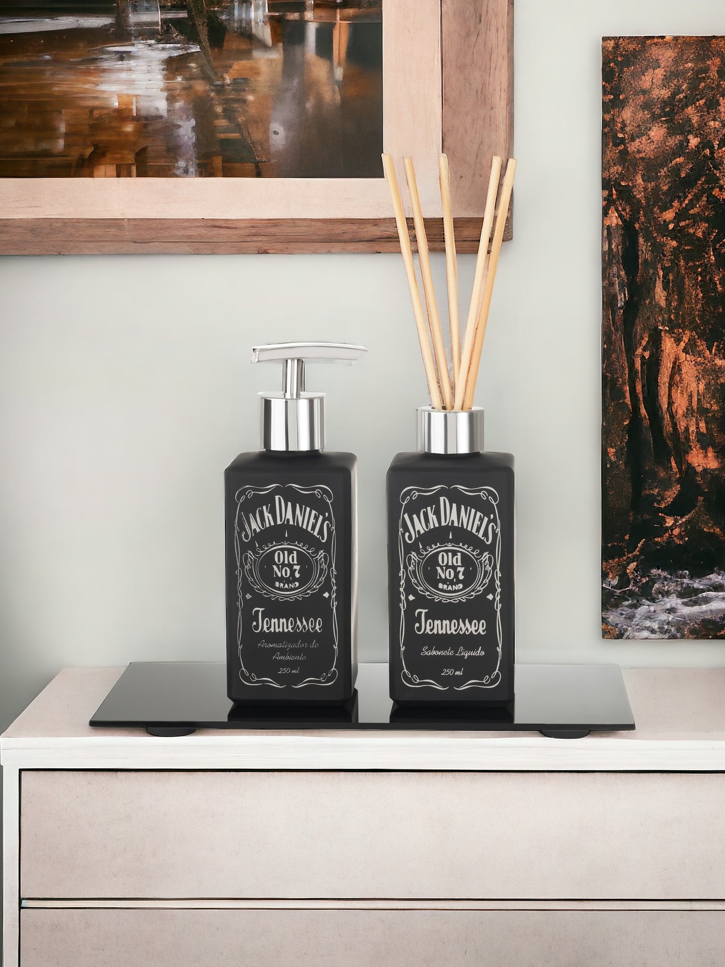 Kit Difusor + Sabonete Square 250ml Jack Daniels