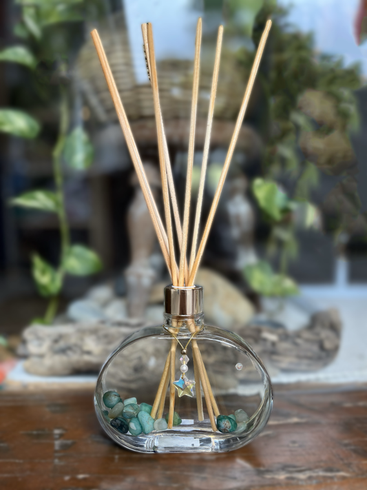 Difusor de Varetas Quartzo Verde - Pedras da Natureza