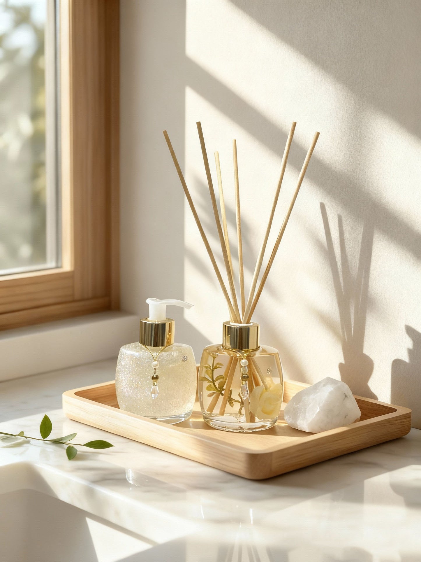 Kit Difusor & Sabonete Líquido JADE - Coleção Floral