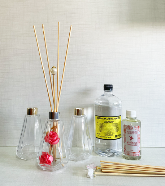 Kit Morena Flor 3 Difusores – Faça você mesmo!