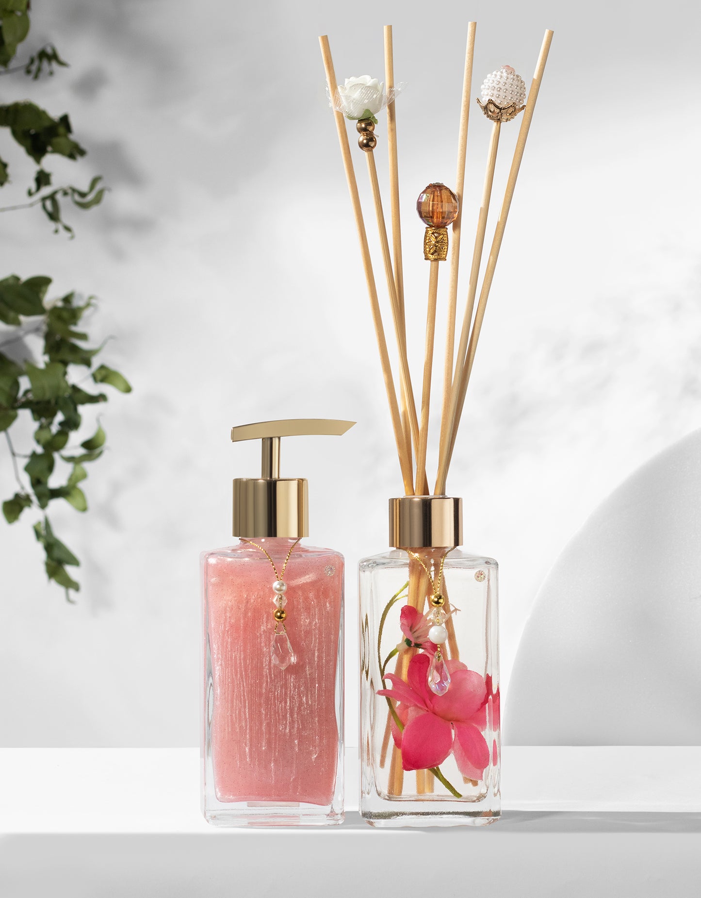 Kit Difusor + Sabonete Square 250ml ( Flor Rosa Escuro )