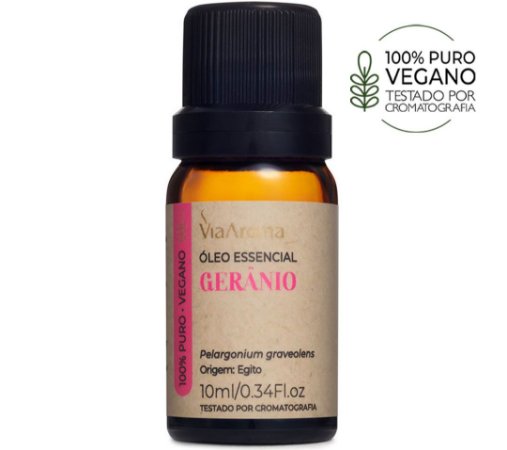 Óleo Essencial Via Aroma 10ml Gerânio