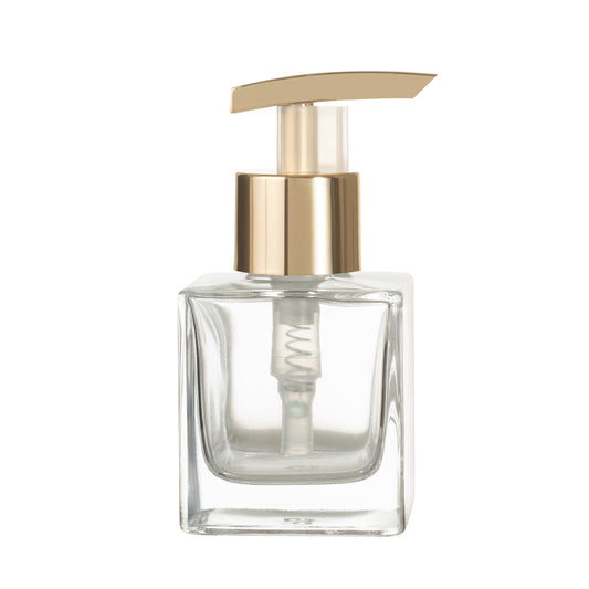 Frasco de vidro cubo 100ml c/ válvula sabonete