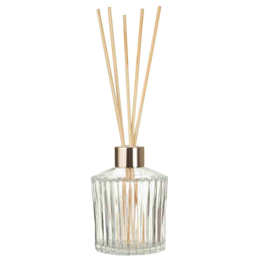 Frasco de vidro safira 220ml c/ tampa difusor