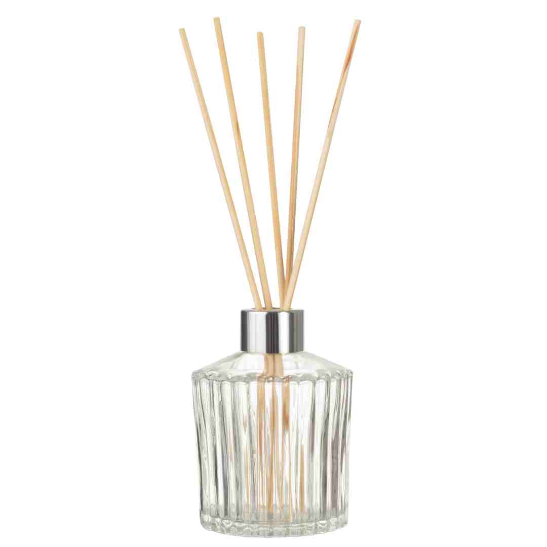 Frasco de vidro safira 220ml c/ tampa difusor