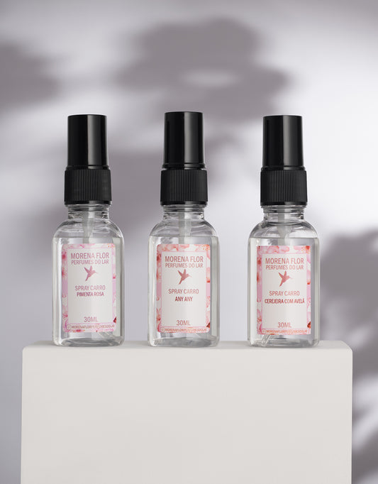 Trio de Sprays para Carro