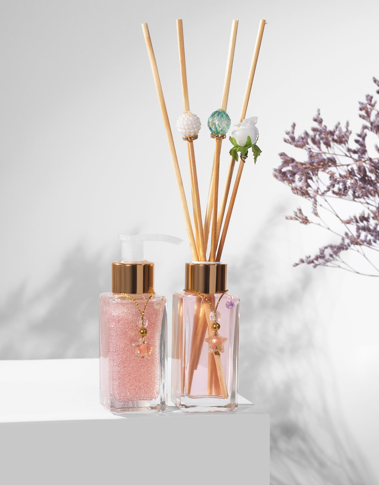 Kit Difusor + Sabonete Square 60ml ( Rosa )