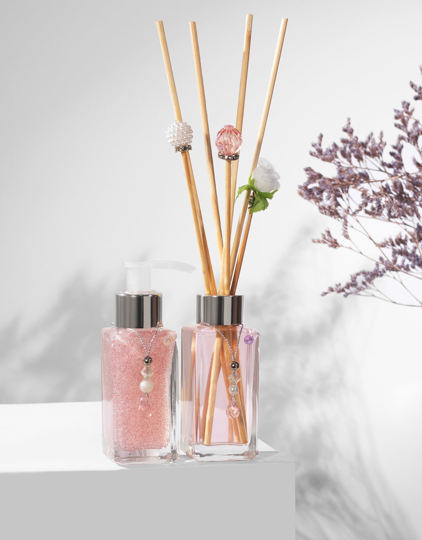 Kit Difusor + Sabonete Square 60ml ( Rosa )