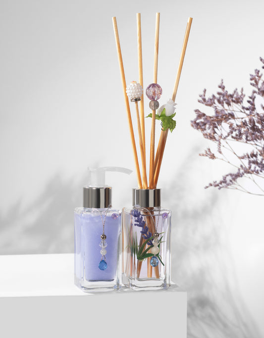 Kit Difusor + Sabonete Square 60ml ( Roxo )