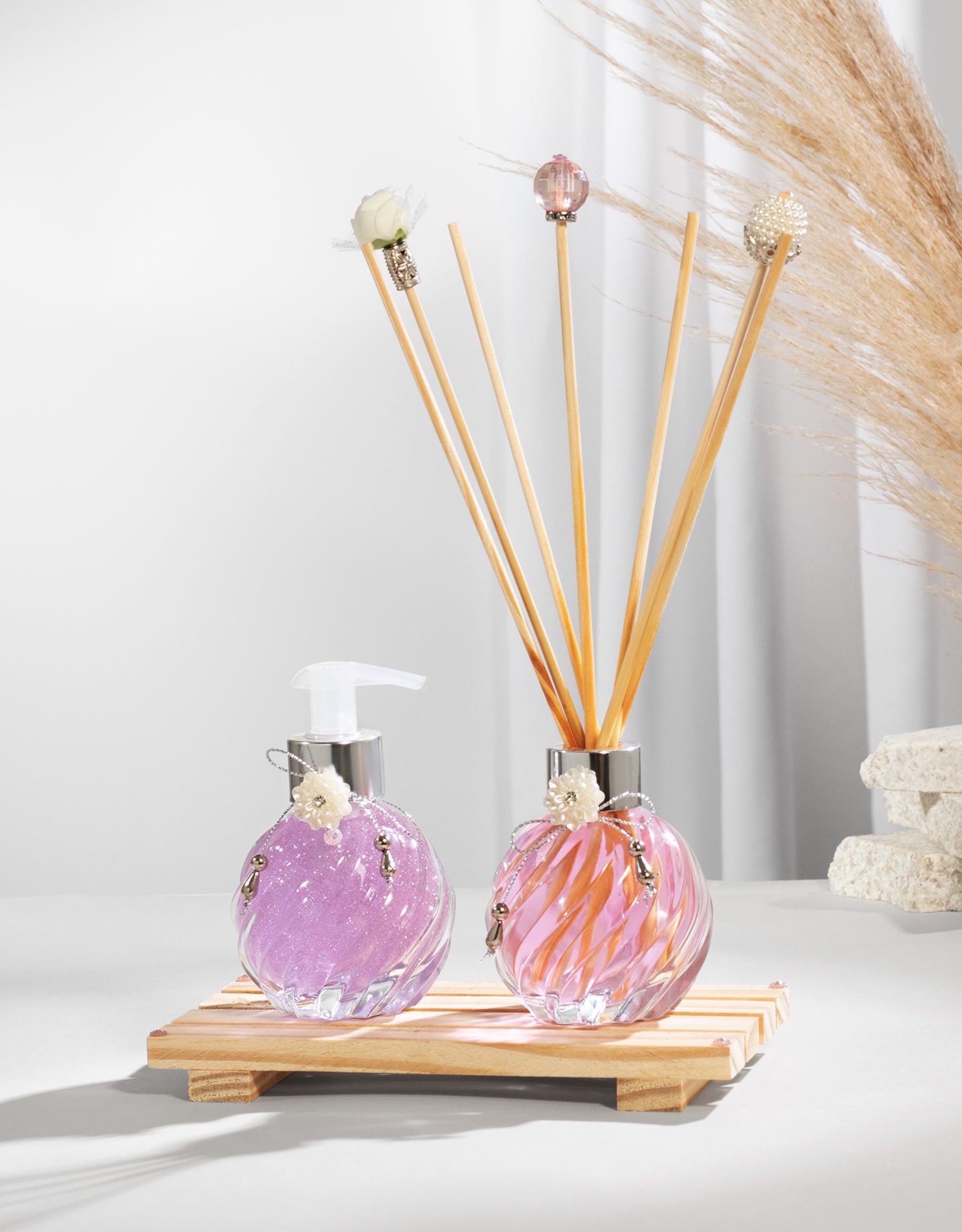 Kit Difusor + Sabonete Espiral 100ml ( Roxo )