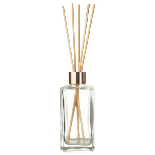 Frasco de vidro square 250ml c/ tampa difusor