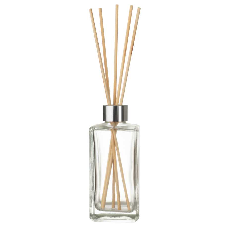 Frasco de vidro square 250ml c/ tampa difusor