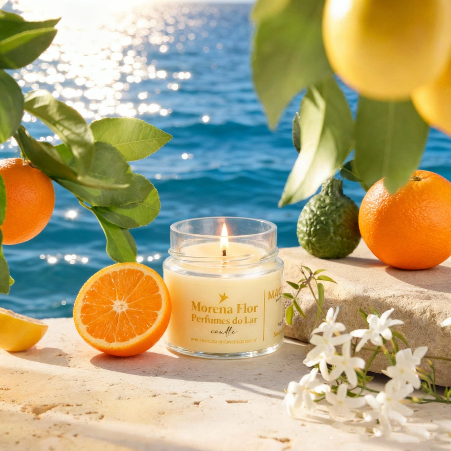 Vela Aromática Vegetal 140g (Tampa Metal)