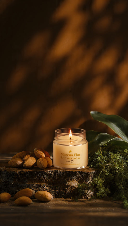 Vela Aromática Vegetal 140g (Tampa Metal) Aroma:Andiroba