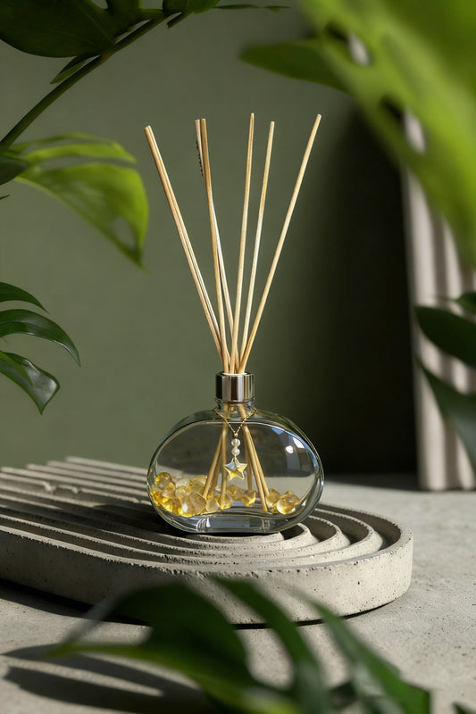 Difusor de Varetas Pedras da Natureza 300ml Citrino Aroma:Linho