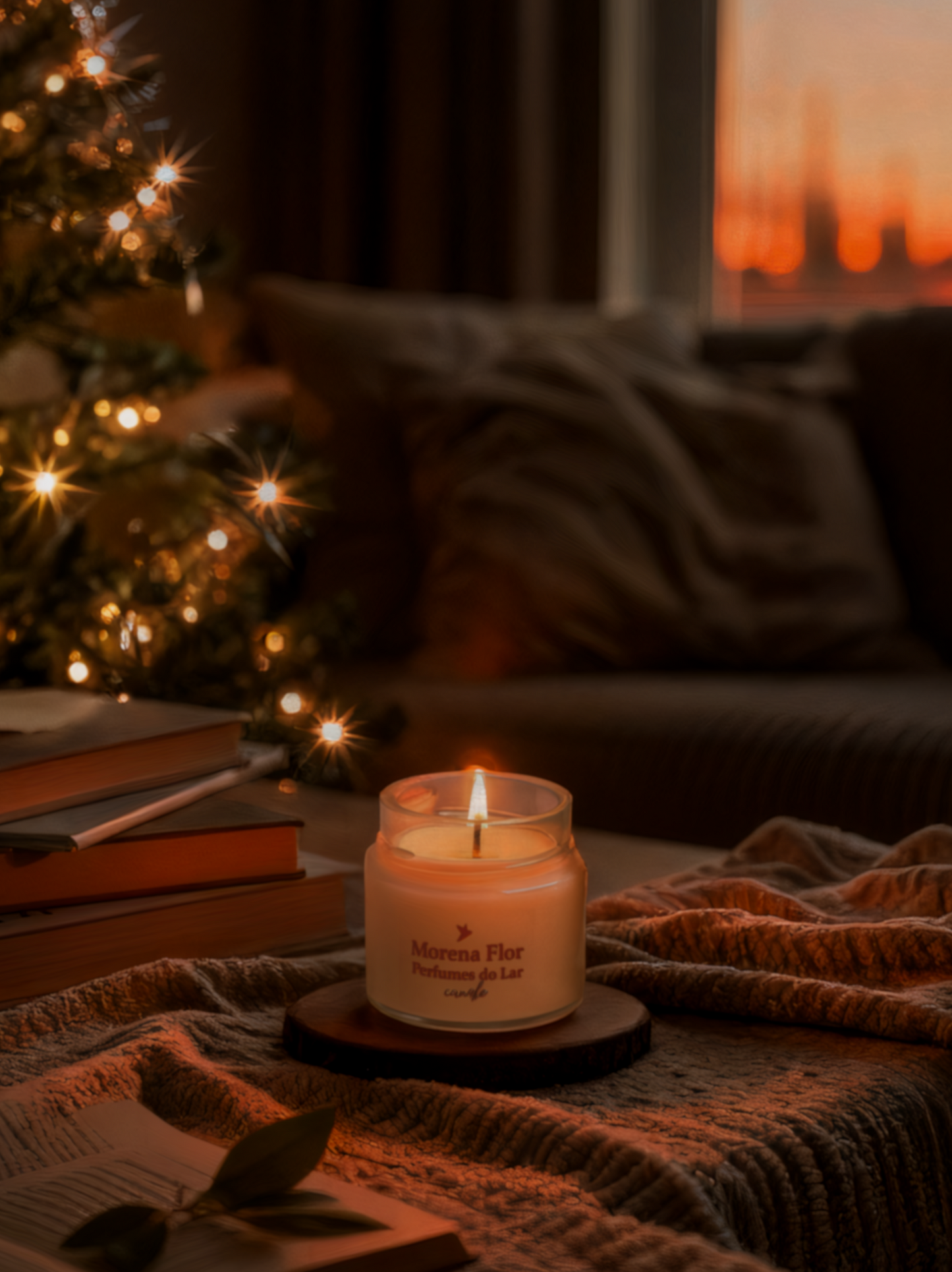 Vela Aromática Vegetal 140g (Tampa Metal)