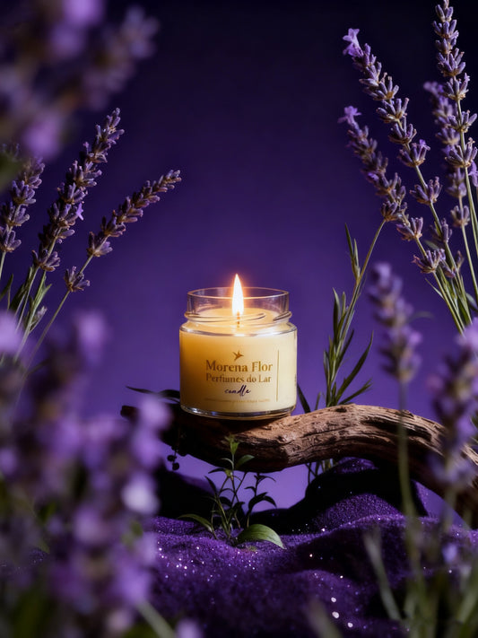 Vela Aromática Vegetal 140g (Tampa Metal) Aroma:Lavanda