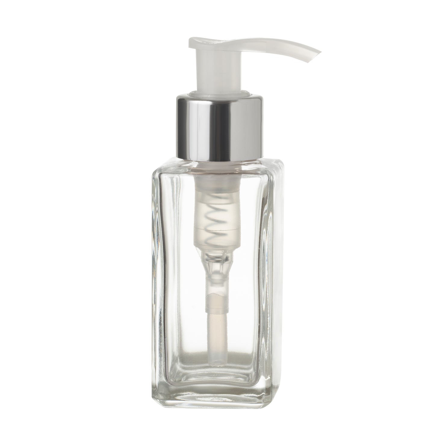 Frasco de vidro square 60ml c/ válvula sabonete