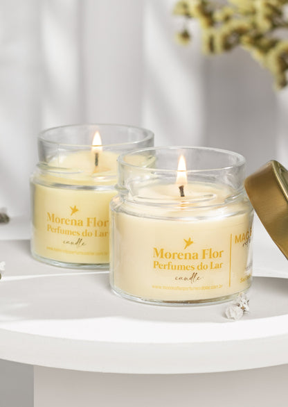 Vela Aromática Vegetal 140g (Tampa Metal)